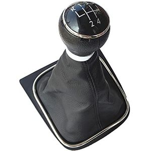 Versnellingsknop, schakelknop 5/6 speed lederen auto styling versnellingspookknop stick cover geschikt voor gebruik voor VW Golf MK5 MK6 Golf 5 6 A6 Konijn Jetta MK6 2009-2014 (5 versnellingen Model C
