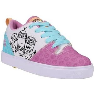 Heelys Unisex Classic Em Sneakers voor kinderen, wit, paars, hemelsblauw, 7 Big Kid