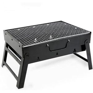 Draagbare opvouwbare barbecue Grill Terrasbarbecue Houtskoolgrill Roestvrij staal Outdoor Camping Picknick