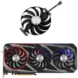 95mm CF1010U12D grafische kaartventilator vervangen voor ASUS voor Rog voor Strix RTX 3060 3070 3080 Ti 3090 Gaming GPU-koeler RX 6700 kaart(A Fan)