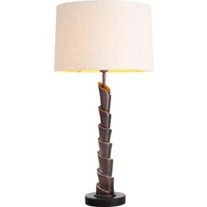 Casa Padrino luxury table lamp vintage brass/green Ø 65.5 x H. 114.5 cm - Living Room Lamp in Palm Tree Design