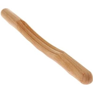 Wood Guasha Schraapstok voor rug schouder nek taille benen 37 cm, houtkleur