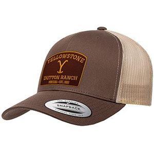 Yellowstone Officieel gelicenseerd Yellowstone Premium Trucker Cap (bruin-Khaki), One size