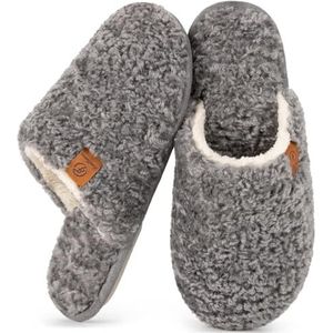 EverFoams - Oxford Grijs - Instappers - Dames - Zacht en Lichtgewicht Traagschuim