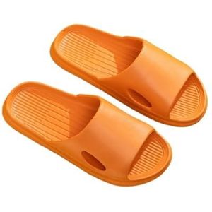 Slippers, Ademende zachte huissandalen for dames, lichtgewicht binnen-/buitensandalen,voor dames en heren(Orange,41 EU)