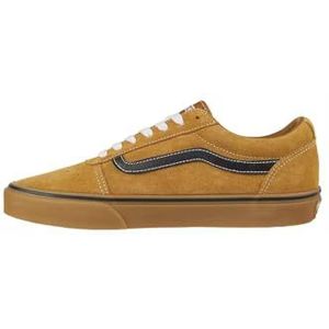 Vans Heren Ward Sneaker, Suede/Mesh Golden Brown/Gum, 6.5 UK, Suède Mesh Goudbruin Gom, 40 EU