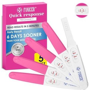 5 stuks zwangerschapstests, afzonderlijk verpakt, gevoeligheid HCG-test, zwangerschapstest, snelle detectie, betrouwbare en nauwkeurige vroege detectie zwangerschapstest