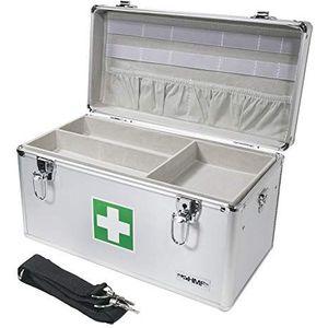 HMF - 14701-09 - Aluminium Medicijnkoffer - 40 x 22,5 x 20,5 cm - EHBO-koffer
