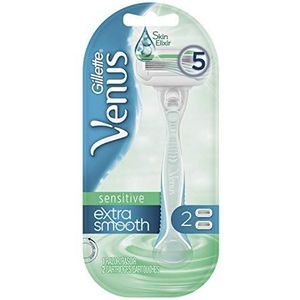 Gillette Venus Extra Smooth Sensitive 1 navulbare hark, met 2 reservecartridges