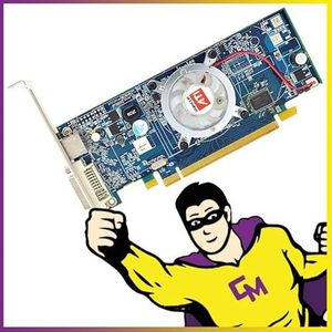 AMD Radeon HD2350 64MB LP PCI-Express DVI S-Video High-Profile grafische kaart