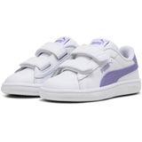 PUMA Smash 3.0 leren V sneakers, Wit, Maat 19