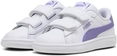 PUMA Smash 3.0 leren V sneakers, Wit, Maat 19
