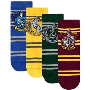 Harry Potter Sokken | Hufflepuff, Slytherin, Ravenclaw, Gryffindor Sokken | Sokken Jongens, Meerkleurig, 37-40
