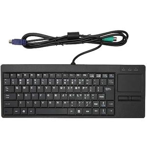 BROLEO Mini Bedraad Toetsenbord, Industrieel Toetsenbord, ABS Duurzaam Plug and Play voor Controle (PS2-interface zonder HUB-functie)