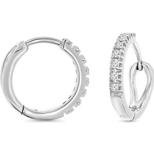 Miore - Diamanten Oorbellen - Witgoud - 14K Goud - Dames Sieraden