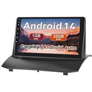 Android 15 Autoradio 9 inch touchscreen voor Ford Fiesta MK6 2009-2016 Autoradio Navigatie met Carplay met GPS navigatie Bluetooth FM USB Steering Wheel Control(X8 8G+128G)