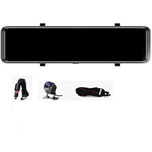 Actiecamera's 4k auto DVR Touchscreen Dashcam Super Night Vision Time-Lapse Video G-Sensor Recorder Achtercamera Meerdere opnamemodi, eenvoudig fotograferen (Color : 4K 6m rear cable, Size : Add 64G