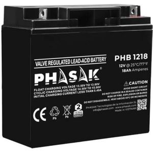 Phasak Batterij voor UPS PHB 1218 12V - EAN: 5605922014330