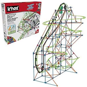 K'NEX 51438 Typhoon Frenzy Roller Coaster, 2-in-1 Model Colourful Construction Set for Boys and Girls, 19 Foot Toy, 640 Piece Kids Building Set for Children Aged 9 Years +