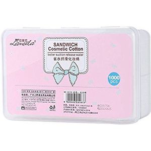 1000Pcs Cosmetische Niet-geweven Katoen Oogschaduw Mascara Make-up Remover Katoen Gezichtsreiniging Vierkante Pad