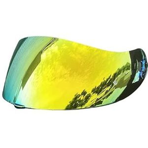 Motorhelm vizier lens, Helmvizier, X803 Shield Vizier for Nolan Xlite X803 X803RS X802RR Gezichtsscherm UV-beschermd windscherm Moto Helm Accessoires (alleen for gebruik op Gold-Day)(Revo Deep Gold-da