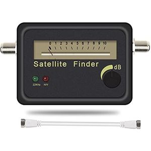 Satellietzoeker Satfinder satellietzoeker uitlijningssignaalmeterreceptor for Satv Gerecht Lnb Direc Digital Signal-versterker SAT FINDER LOCATOR(Added White cable)