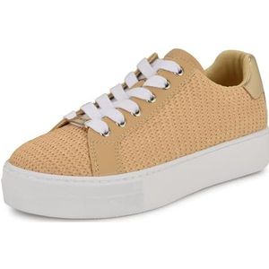 NINE WEST Gatspy Sneaker voor dames, Licht Natuurlijk 112, 39 EU