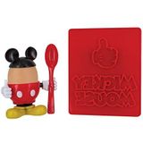 Disney Mickey Mouse Egg Cup & Toast Cutter Set | Ideaal Kids Ontbijt Nieuwigheid Cadeau | Hard Gekookt Ontbijt Ei Cups | Inclusief Lepel & Toast Stempel | Eet je eieren met Mickey Mouse & Heb wat