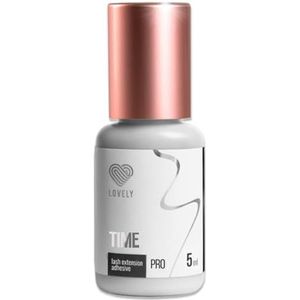 LOVELY TIME Wimperlijm, snelle lijm, droogtijd 0,5 sec. tot 8 weken houdbaar, hypoallergeen, wimperlijm voor wimperverlenging, geschikt voor studio's en dergelijk gebruik, 5 ml, zwart