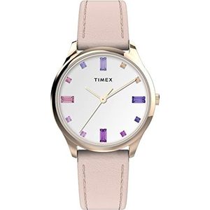 Timex Modern Easy Reader horloge voor dames, Roze/Regenboog, Hoofdstraat 32 mm
