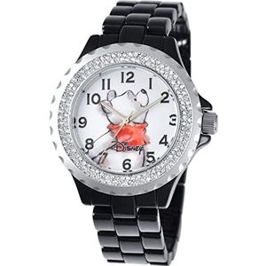 Disney Women's W000995 Winnie Black Enamel Watch