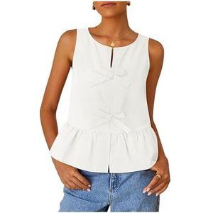 yk8fass Overhemd met strik pc-5589, Wit, XL