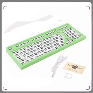 Hot Swap Modulaire Mechanische Gaming Toetsenbord Kit - 98 Toetsen DIY Barebone Edition - RGB LED Backlit Compatibel met 3/5 Pins voor Cherry Gateron Kailh Dial Toetsenbord (groen)