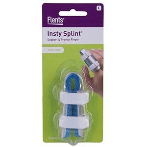 Flents Vingerspalk, tweezijdige insty spalk, groot, ondersteunt en beschermt gewonde vingers