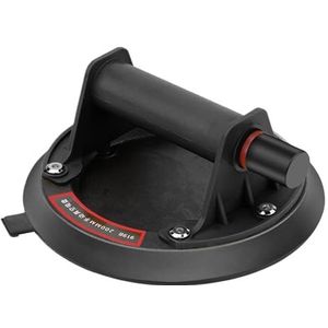 1/2 STUKS 8 inch zuignap for keramische tegels, 200 kg laadvermogen, zware speciale zuiginrichting for marmer Voor het egaliseren van naden(Black 1)