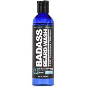 Badass Beard Care Beard Wash for Men – maakt je baard fris en schoon, houdt baardhaar licht en hydrateert en vernieuwd door Badass Beard Care