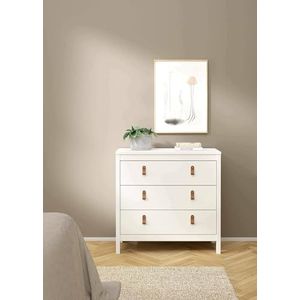 Dmora Joceline Commode, multifunctionele commode, slaapkamercommode, kast met laden, 82x38 h80 cm, wit