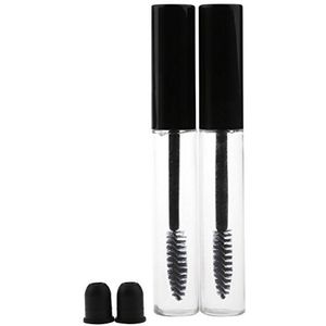 2 Stuks 10ml Plastic Lege Mascara Wimper Groei Fles Vloeibare Buis Duidelijk, mascara fles