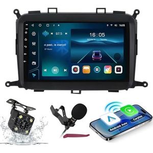 Android 14 Autoradio Navi voor K-IA Carens 2013-2018 9 ""Screenradio met draadloze carplay Android Auto GPS Navigatieondersteuning Bluetooth 5.0 HIFI FM 5G-WiFi SWC MIC-camera,M300s