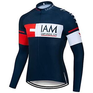 Mannen Fietsen Shirt Lange Mouw Wielertrui Ademend Fietsen Kleding voor Mannen Mountainbike Jersey Zomer/Lente, U4, L