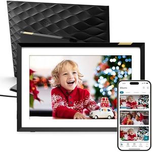 Nixplay 2K WiFi digitale fotolijst 10 inch; E-mail, app, Google Foto's, Dropbox, Verizon Cloud, Facebook en Instagram-verbinding, model: Seed Ultra