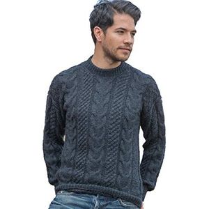 Gamboa - Alpaka Handgemachter Pullover - Erhältlich in Schwarz, Weiß und Hellgrau