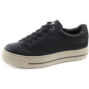 Paul Green Sneaker 5241-014, glad leer, zwart, dames, zwart, 39 EU