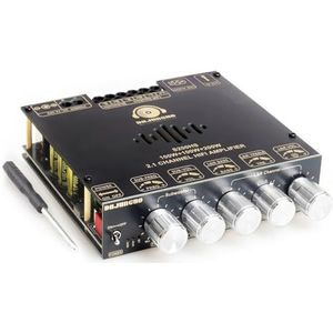 Heiikiuy NIEUWE S200HS Bluetooth 5.2 Subwoofer Digitale Versterker Board 2.1 Kanaals 100 W+100 W+200 W Breed Voltage 12-24 V Stereo Hifi