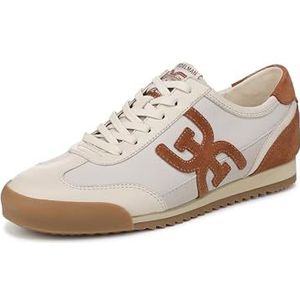 Sam Edelman Ivey Sneakers voor dames, Ivoor Modern Bruin Grens, 35 EU