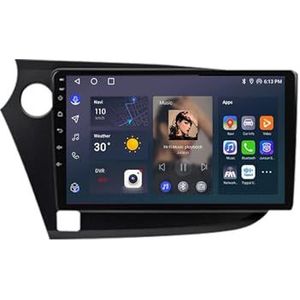 Android 12 Auto Stereo MP5 Player 9'' Screen Autoradio Voor Honda insight 2009-2014 Car-play Android Auto GPS-navigatie Bluetooth RDS FM AM DAB+ Radio Stuurbediening Voice Control(4 Core 1G+16G)