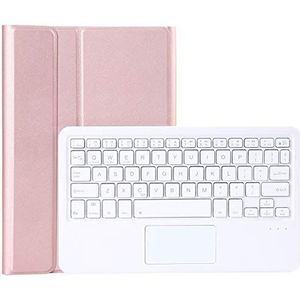 Draadloze Bluetooth Toetsenbord Cover voor Samsung Galaxy Tab S6 Lite 10.4"" [Model: SM-P610/SM-P615], Beschermende Faux Schapen Lederen Cover, Verwijderbare Toetsenbord & Touchpad