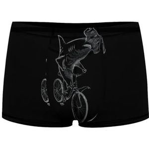 Hammerhead Haai Rijden Fiets Heren Boxer Slips Sexy Shorts Mesh Boxers Ondergoed Ademend Onderbroek Thong