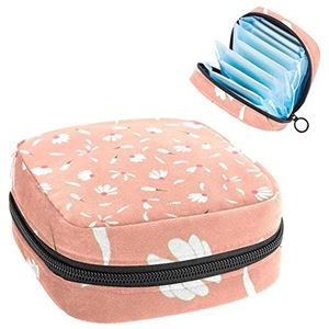 Opbergtas voor maandverband Pads, Menstruatie Cup Pouch, Periode Bag Organizer voor vrouwelijke Pads Tampons, Petal