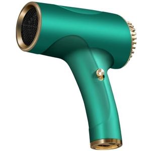 Draagbare föhn, sneldrogende USB-oplaadbare 2-in-1 föhn, warme en koude luchtblazer, draadloze handdroger voor reizen, kamperen, thuisgebruik, vrouwen en mannen(Green)